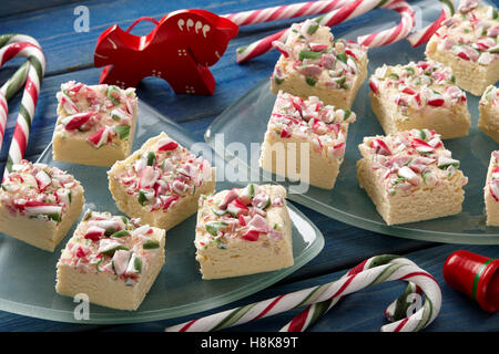 Candy Cane fudge Foto Stock