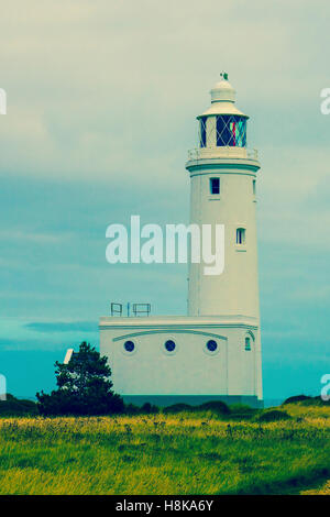 Hurst Point Lighthouse è situato a Hurst punto nella contea inglese di Hampshire, Foto Stock