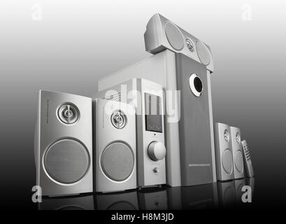 Sistema home theater sistema musicale Foto Stock