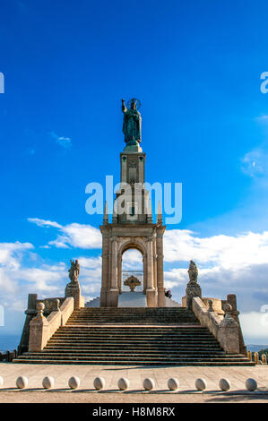 Santuari monastero de Sant Salvador, Montagna Puig de Sant Salvador Foto Stock