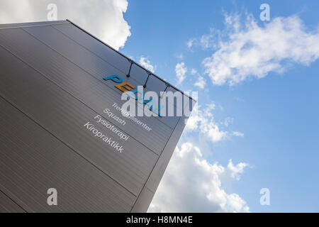 Ramberg, Isole Lofoten, pedale del centro di formazione Foto Stock