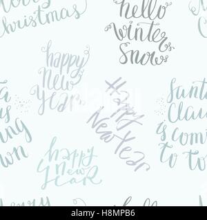 Vettore di Seamless pattern lettering Illustrazione Vettoriale