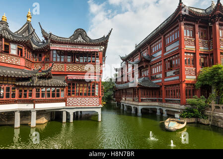 Giardino della Felicità (il Giardino di Yuyuan, Shanghai landmark con retaggio dell architettura Foto Stock