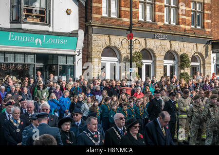 Memoriale di servizio sul ricordo domenica in East Grinstead Foto Stock