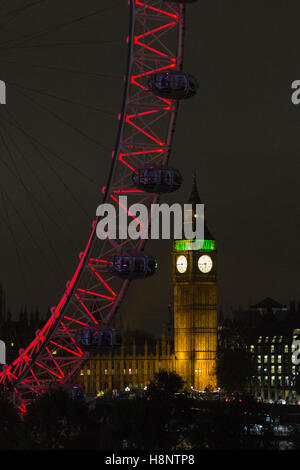 Londra, Regno Unito. Il 14 novembre 2016. Southbank's Festival Invernale supportato da NatWest dotate di eventi e attività ispirati al tema del dare e della carità corre fino al 25 gennaio 2017. Foto Stock