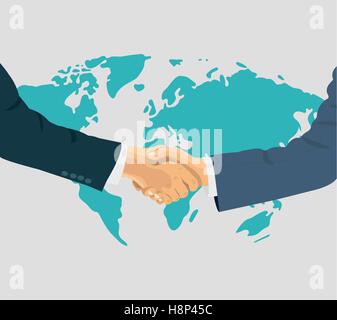Stringe la mano business illustrazione vettoriale Illustrazione Vettoriale