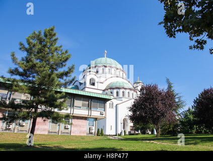 La Chiesa di San Sava è una chiesa ortodossa serba si trova sul Vracar altopiano di Belgrado. Si tratta di uno dei più grandi Orthod Foto Stock