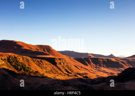 Sud Africa, Kwazulu-Natal, Drakensburg, giganti Castle riserva naturale Foto Stock