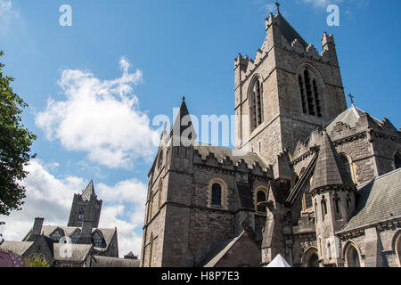 Dublino, Irlanda - la cattedrale di Christ Church, la cattedrale della diocesi unita di Dublino e di Glendalough e la cattedrale di th Foto Stock