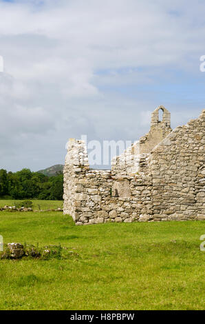 Hen Capel Lligwy - Vecchia Cappella Lligwy nr Moelfre, Anglesey, Galles del Nord Foto Stock