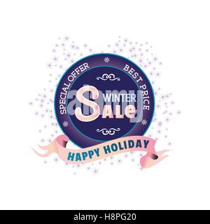 In inverno il concetto di vendita Illustrazione Vettoriale