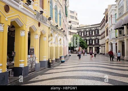 Piazza Senado a Macao / Macau, Cina Foto Stock