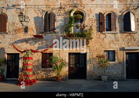 Città vecchia di Svetvincenat in Istria centrale, Croazia, Europa Foto Stock