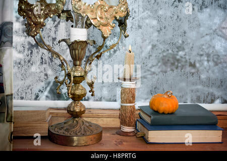 Casa In inverno Foto Stock