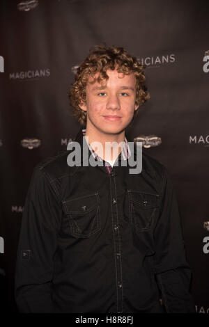 Los Angeles, Stati Uniti d'America. Xv Nov, 2016. Carsen Warner arriva a maghi: Vita nell'Impossibile - LA Premiere a la vista sul Teatro Novembre 15th, 2016 a Los Angeles, California. Credito: la foto di accesso/Alamy Live News Foto Stock