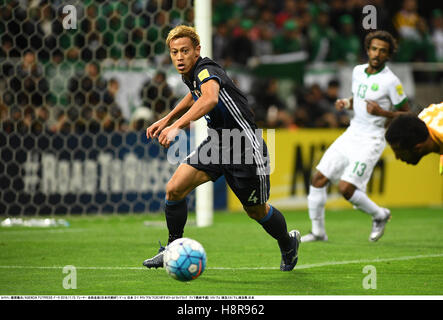 Saitama, Giappone. Xv Nov, 2016. Keisuke Honda (JPN) Calcio/Calcetto : FIFA World Cup Russia 2018 qualificatori asiatici Final Round Group B match tra Giappone 2-1 Arabia Saudita a Saitama Stadium 2002 a Saitama, Giappone . © Takamoto Tokuhara/AFLO/Alamy Live News Foto Stock