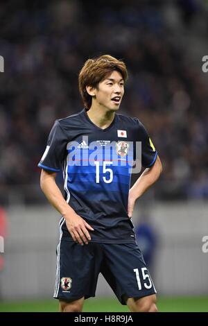 Saitama, Giappone. Xv Nov, 2016. Yuya Osako (JPN) Calcio/Calcetto : FIFA World Cup Russia 2018 qualificatori asiatici Final Round Group B match tra Giappone 2-1 Arabia Saudita a Saitama Stadium 2002 a Saitama, Giappone . © Hitoshi Mochizuki/AFLO/Alamy Live News Foto Stock