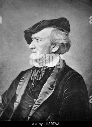 Wilhelm Richard Wagner è stato un compositore tedesco, direttore del teatro, polemista, e il conduttore che è conosciuto soprattutto per le sue opere Foto Stock