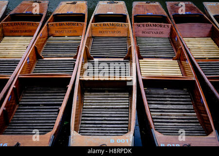 Sterline ormeggiato sul fiume cam in Cambridge, Inghilterra Foto Stock