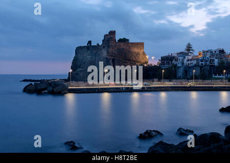 Aci Castello Acireale Catania, Sicilia, Italia Foto Stock