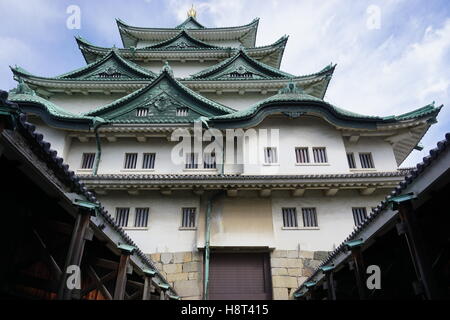 Visualizzazione giorno del Castello di Nagoya in Giappone Foto Stock