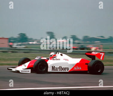 1981 GP britannico John Watson McLAREN MP4 in carbonio TELAIO VINCITORE Foto Stock