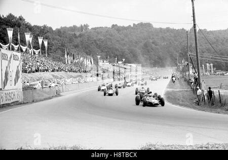 1963 solitudine GP START 1 BRABHAM CONDUCE Foto Stock