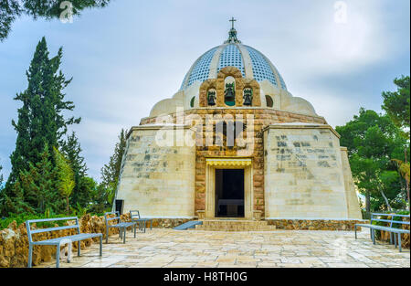 Campo dei Pastori cappella fu costruita nel luogo dove secondo la Sacra Bibbia, l'Angelo annunciò ai pastori, Bet Foto Stock