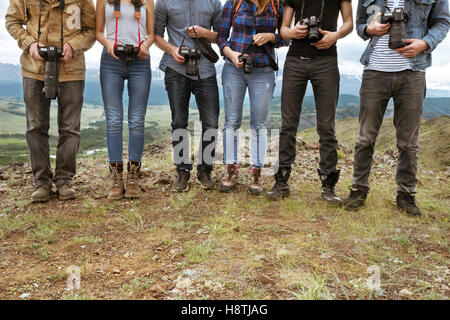 Gruppo team di fotografi concetto del lavoro di squadra Foto Stock