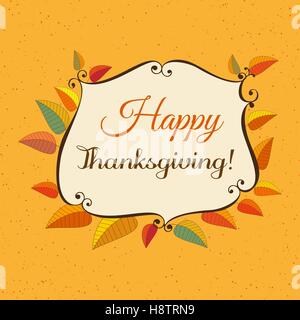 Felice giorno del ringraziamento Illustrazione Vettoriale