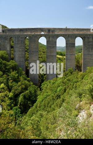 Il Ponte della Torre, Spoleto, umbria, Italia Foto Stock