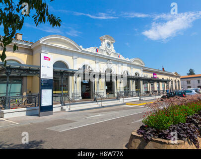 Carcassonne stazione ferroviaria Foto Stock