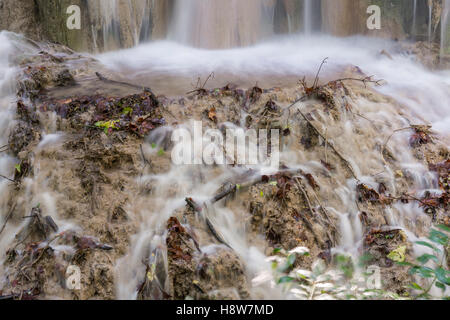 Cascata en Forêt de Saint Pons, BDR, Francia 13 Foto Stock