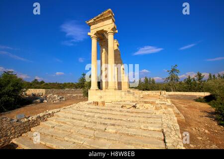 Tempio di Apollo, Kourion, Cipro, Mediterraneo orientale Mare Foto Stock