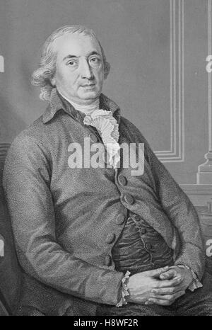 Johann Gottfried von Herder fu un filosofo tedesco, teologo, poeta e critico letterario Foto Stock