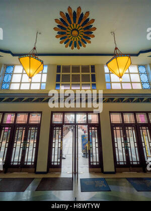 Winter Gardens ingresso, Blackpool, Lancashire, Regno Unito. Foto Stock