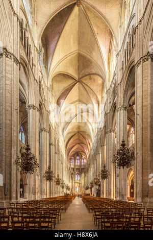 La cattedrale di Saint Etienne di Bourges, Francia. Essa è stata protetta dall'UNESCO. Foto Stock