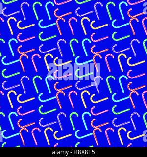 Candy Cane Pattern senza giunture Illustrazione Vettoriale