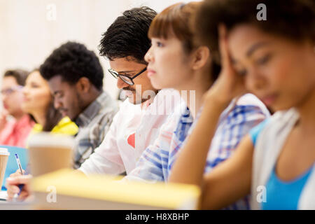 Gli studenti internazionali sulla lezione Foto Stock