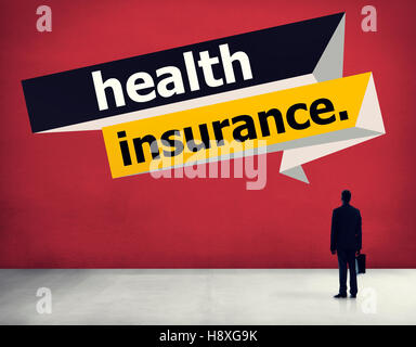 Assicurazione rischio di protezione valutazione del concetto di assicurazione Foto Stock