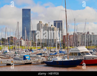 Uruguay, Montevideo, piccolo porto di Buceo quartiere. Foto Stock