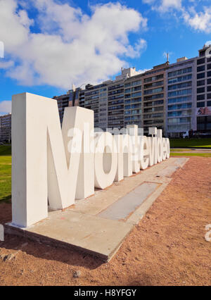 Uruguay, Montevideo, Pocitos, vista del segno di Montevideo. Foto Stock