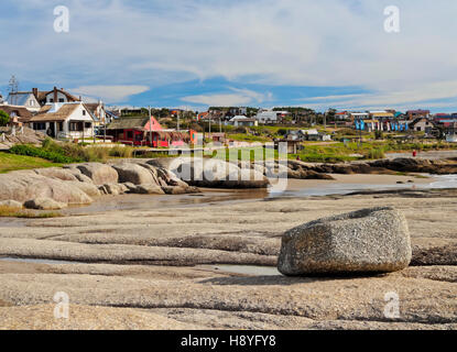 Uruguay, Rocha dipartimento, vista della Punta del Diablo. Foto Stock