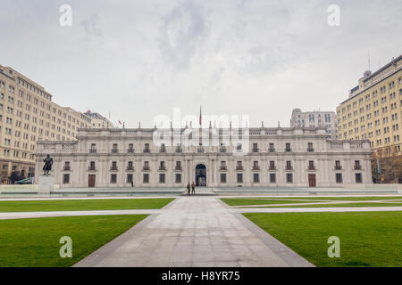 Palacio de la Moneda a Santiago del Cile Foto Stock