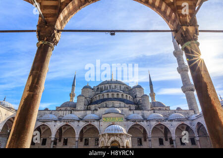 Sultan Ahmed (Moschea Blu) ad Istanbul in Turchia Foto Stock