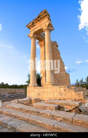 Tempio di Apollo, Kourion, Cipro, Mediterraneo orientale Mare Foto Stock