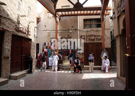 Mercato di Dreira vicino al Dubai Creek, Emirati Arabi Uniti Foto Stock