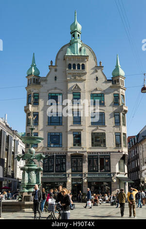 Café Norden, 1920s ristorante di stile in Amagertory, Strøget, Copenhagen, Danimarca e Scandinavia Foto Stock