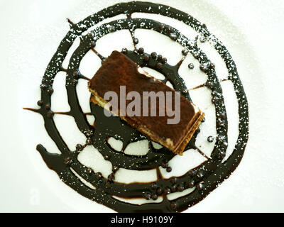 Il tiramisù al caffè e torta di caffè italiano e il cibo Foto Stock