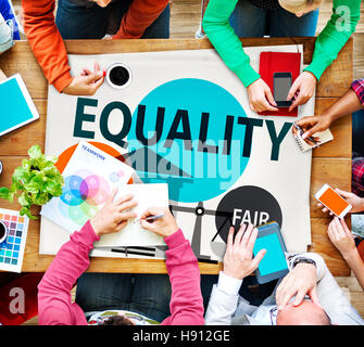 Parità di equilibrio di parità giustizia equa concetto Foto Stock